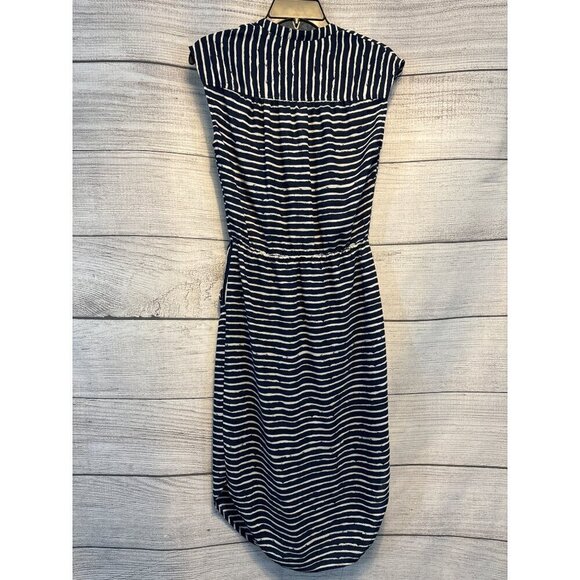 Banana Republic V Neck Striped Pocket Dress - Picture 3 of 3
